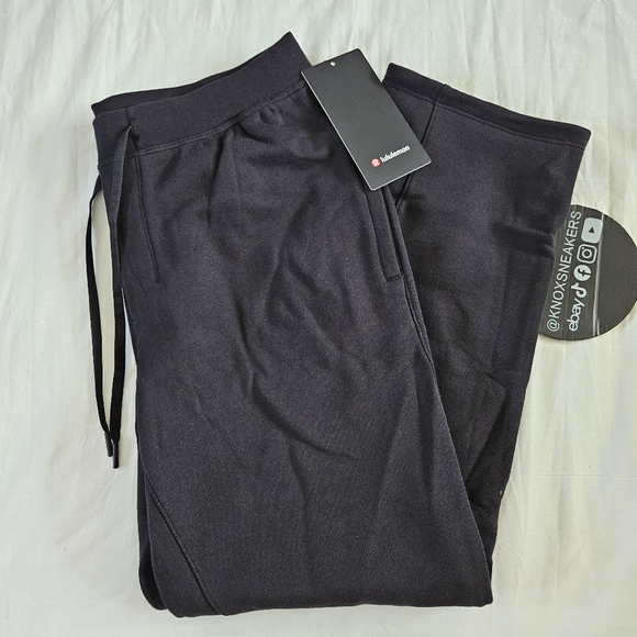 Lululemon Relaxed Fit French Terry Jogger BLK Black Sweatpants Men's Size XLarge